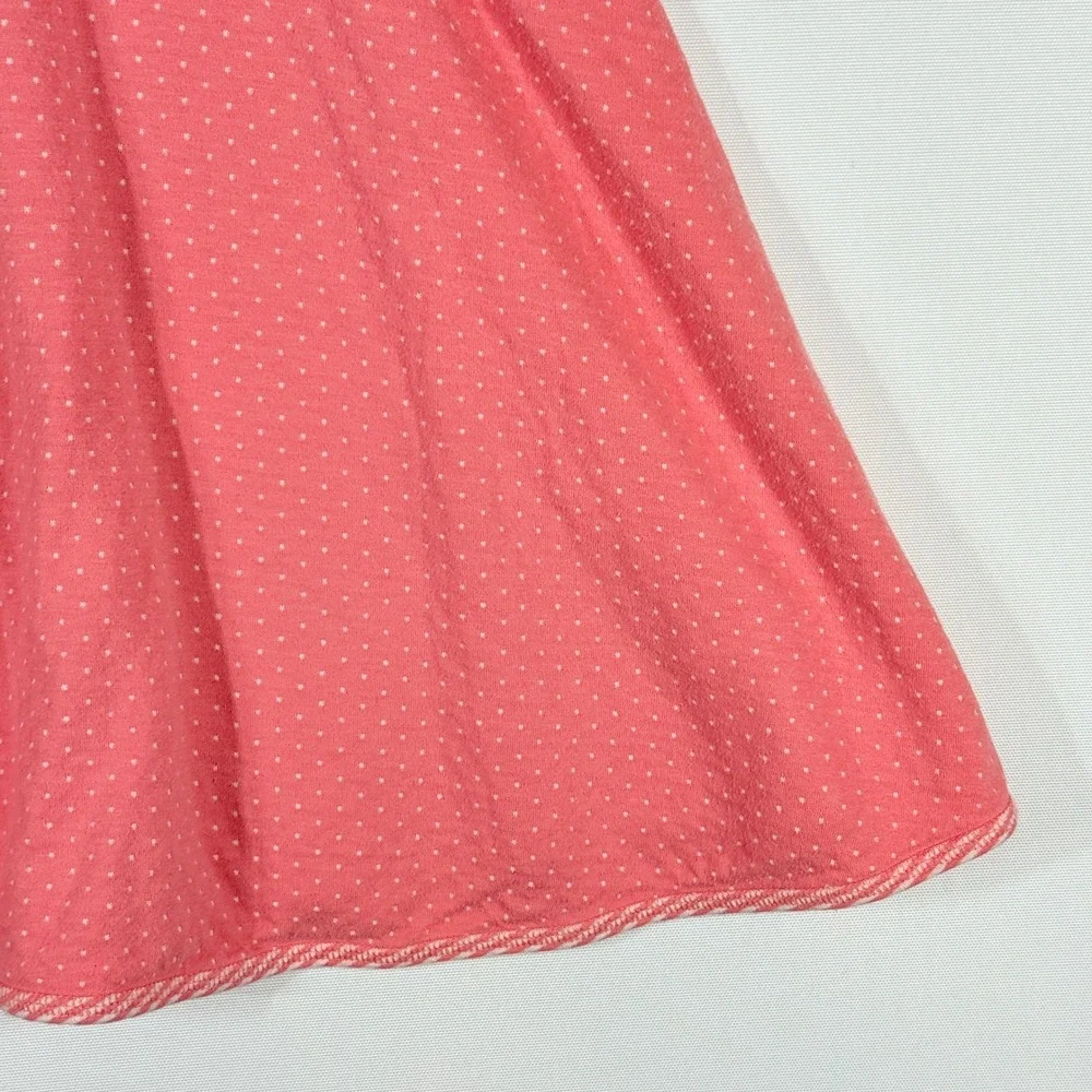 Hanna Andersson 140 10‎ Dress Pink Polka Dot Skater Twirly Soft Playful Girly